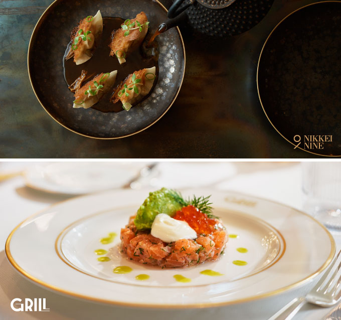 High-quality dishes from Nikkei Nine and Grill.