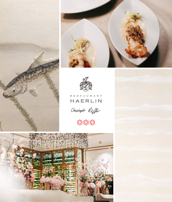 A collage featuring impressions from the Haerlin Restaurant***