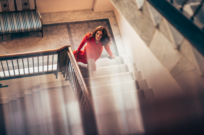 Staircase in the Hotel Vier jahreszeiten
