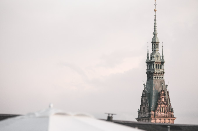 View from the roof terrace at the Hotel Vier Jahreszeiten